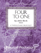 4 To 1 by Beck J for Percussion Duet