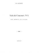 Solo De Concours by Gondot for