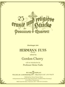 25 Serious & Religious Chorales for Trombone Quartet by Fuss Hermann - Cherry Gordon - for Trombone Quartet