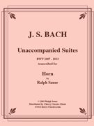 Unaccompanied Suites for Horn by Bach Johann Sebastian - Sauer Ralph - for Horn Unaccompanied