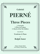 Three Pieces for Trombone & Piano by Pierne G. - Sauer Ralph - for Trombone and Piano
