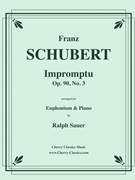 Impromptu Opus 90 No. 3 for Euphonium & Piano by Schubert Franz - Sauer Ralph - for Euphonium and Piano