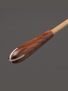 Baton--TAKT 13" STD Baton Tamarind (Bone) Cross Inlay Natural Shaft for Baton