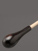 Baton--TAKT 15" Pear Baton Ebony (Plain) No Inlay Natural Shaft for Baton
