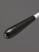 Baton--TAKT 13" STD Baton Ebony (MOP) Persian Eye Inlay White Shaft for Baton