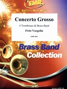 Concerto Grosso by Voegelin Fritz for 4 Trombones and Brass Band (4 Trombones and Brass Band)