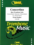 Concertino by Sachse Ernst - Moren Bertrand - for Bass Trombone and Concert Band (Bass Trombone and Concert Band)