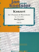 Konzert by Koetsier Jan for 4 Trombones and Concert Band (4 Trombones and Concert Band)