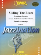 Sliding The Blues by Armitage Dennis for 4 Trombones and Concert Band (4 Trombones and Concert Band)