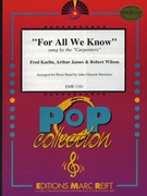 For All We Know by Carpenters - Mortimer John Glenesk - for Brass Band (Brass Band)