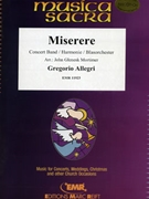 Miserere by Allegri Gregorio - Mortimer John Glenesk - for Concert Band - Blasorchester - Harmonie (Concert Band - Blasorchester - Harmonie (Marschformat / Petit format / Card Size))