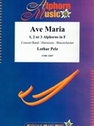 Ave Maria by Pelz Lothar for 2 Alphorns and Concert Band (2 Alphorns and Concert Band (Marschformat / Petit format / Card Size))