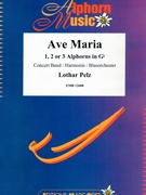 Ave Maria by Pelz Lothar for 3 Alphorns and Concert Band (3 Alphorns and Concert Band (Marschformat / Petit format / Card Size))