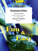 Summertime by Gershwin George - Naulais Jerome - for 4 Clarinets and Piano (4 Clarinets and Piano (Keyboard and Drum Set optional))