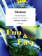Shalom by Naulais Jerome for 4 Clarinets and Piano (4 Clarinets and Piano (Keyboard and Drum Set optional))