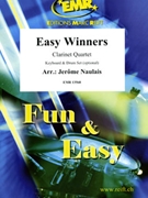 Easy Winners by Naulais Jerome for 4 Clarinets and Piano (4 Clarinets and Piano (Keyboard and Drum Set optional))