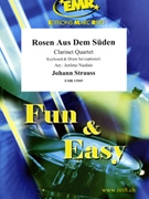 Rosen Aus Dem Suden by Strauss Johann - Naulais Jerome - for 4 Clarinets (4 Clarinets (Keyboard and Drum Set optional))