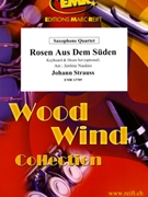 Rosen Aus Dem Suden by Strauss Johann - Naulais Jerome - for 4 Saxophones (4 Saxophones (S(A)A(T)A(T)B) (Keyboard and Drum Set optional))