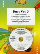 Duos Volume 3 by Mortimer John Glenesk for 2 Alto Recorders w/ Audio (2 Alto Recorders and CD Play Back / Play Along (+ Play Back / Play Along CD))