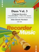 Duos Vol. 3 by Mortimer John Glenesk for 2 Soprano Recorders and Piano / Keyboard (2 Soprano Recorders and Piano / Keyboard (Piano / Keyboard optional))