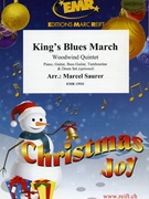 King's Blues March by Saurer Marcel for Woodwind Quintet (Woodwind Quintet (Piano Guitar Bass Guitar Tambourine and Drum Set optional))