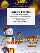 Adeste Fideles by Saurer Marcel for String Quintet and Chorus (String Quintet and Chorus (Piano Guitar Bass Guitar Percussions and Drum Set optional))