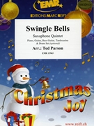 Swingle Bells by Parson Ted for 5 Saxophones (5 Saxophones (SAA(T)TB) and Piano (Organ) (Piano Guitar Bass Guitar Tambourine and Drum Set optional))