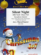 Silent Night by Saurer Marcel for 5 Saxophones (5 Saxophones (SAA(T)TB) and Piano (Organ) (Piano Guitar Bass Guitar Glockenspiel and Drum Set optional))