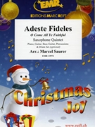 Adeste Fideles by Saurer Marcel for 5 Saxophones (5 Saxophones (SAA(T)TB) and Percussions (Piano Guitar Bass Guitar Percussions and Drum Set optional))