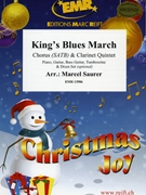 King's Blues March by Saurer Marcel for 5 Clarinets and Chorus (5 Clarinets and Chorus (Piano Guitar Bass Guitar Tambourine and Drum Set optional))