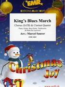 King's Blues March by Saurer Marcel for 4 Clarinets and Chorus (4 Clarinets and Chorus (Piano Guitar Bass Guitar Tambourine and Drum Set optional))