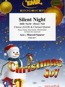 Silent Night by Saurer Marcel for 4 Clarinets and Chorus (4 Clarinets and Chorus (Piano Guitar Bass Guitar Glockenspiel and Drum Set optional))