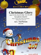 Christmas Glory by Parson Ted for 4 Saxophones (4 Saxophones (S(A)ATB) and Percussion (Piano Guitar Bass Guitar Percussions and Drum Set optional))
