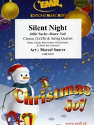 Silent Night by Saurer Marcel for String Quartet and Chorus (String Quartet and Chorus (Piano Guitar Bass Guitar Glockenspiel and Drum Set optional))