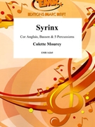 Syrinx by Mourey Colette for English Horn Bassoon and 5 Percussions (English Horn Bassoon and 5 Percussions (Xylorimba Egg Shaker Bongos Congas and Cajon))