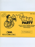 Beer Party (1st Trombone Bass Clef) by Armitage Dennis for Brass Band (Brass Band (Marschformat / Petit format / Card Size))