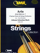 Aria by Bach Johann Sebastian - Scott Richards - for Clarinet and String Orchestra (Clarinet and String Orchestra)