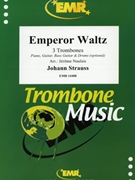 Emperor Waltz by Strauss Johann - Naulais Jerome - for 3 Trombones Piano and Drums (3 Trombones Piano and Drums (Rhythm Section) (Piano Guitar Bass Guitar and Drums optional))