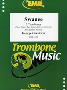 Swanee by Gershwin George - Naulais Jerome - for 3 Trombones and Piano (3 Trombones and Piano (Piano Guitar Bass Guitar and Drums optional))