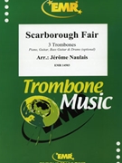 Scarborough Fair by Naulais Jerome for 3 Trombones (3 Trombones (Piano Guitar Bass Guitar and Drums optional))