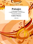 Paisajes by Mourey Colette for Violin and Guitar (Violin and Guitar)