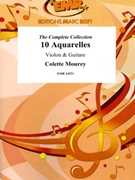 10 Aquarelles by Mourey Colette for Violin and Guitar (Violin and Guitar)