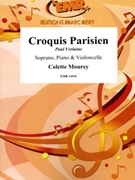 Croquis Parisien by Mourey Colette for Violoncello Voice and Piano (Violoncello Voice and Piano)