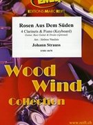 Rosen Aus Dem Suden by Strauss Johann - Naulais Jerome - for 4 Clarinets and Piano (4 Clarinets and Piano)