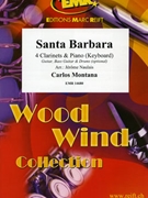 Santa Barbara by Montana Carlos - Naulais Jerome - for 4 Clarinets and Piano (4 Clarinets and Piano)