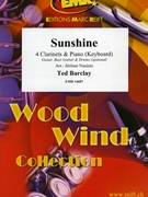 Sunshine by Barclay Ted - Naulais Jerome - for 4 Clarinets (4 Clarinets (Piano Guitar Bass Drums optional))