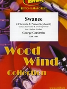 Swanee by Gershwin George - Naulais Jerome - for 4 Clarinets and Piano (4 Clarinets and Piano)