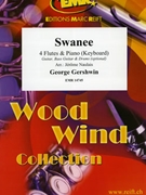 Swanee by Gershwin George - Naulais Jerome - for 4 Flutes and Piano (4 Flutes and Piano (Keyboard) (Guitar Bass Guitar and Drums optional))