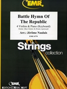 Battle Hymn Of The Republic by Naulais Jerome for 4 Violins and Piano (4 Violins and Piano (Keyboard) (Guitar Bass Guitar and Drums optional))