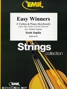 Easy Winners by Joplin Scott - Naulais Jerome - for 4 Violins and Piano (4 Violins and Piano (Keyboard) (Guitar Bass Guitar and Drums optional))